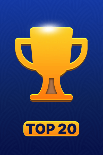 Finish in TOP 20 in a tournament
